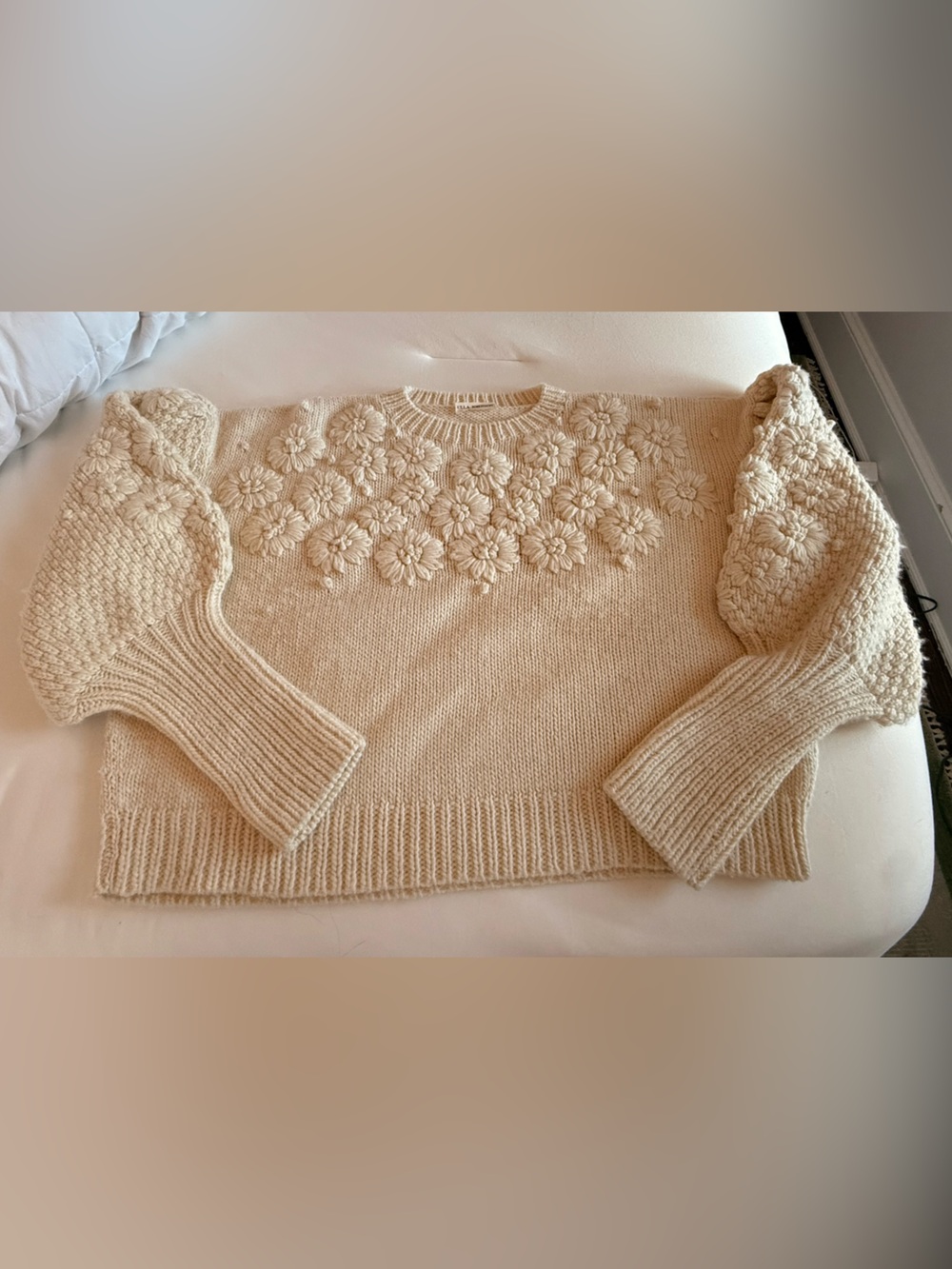 Ulla Johnson Women’s  Cream Knit Sweater Vest